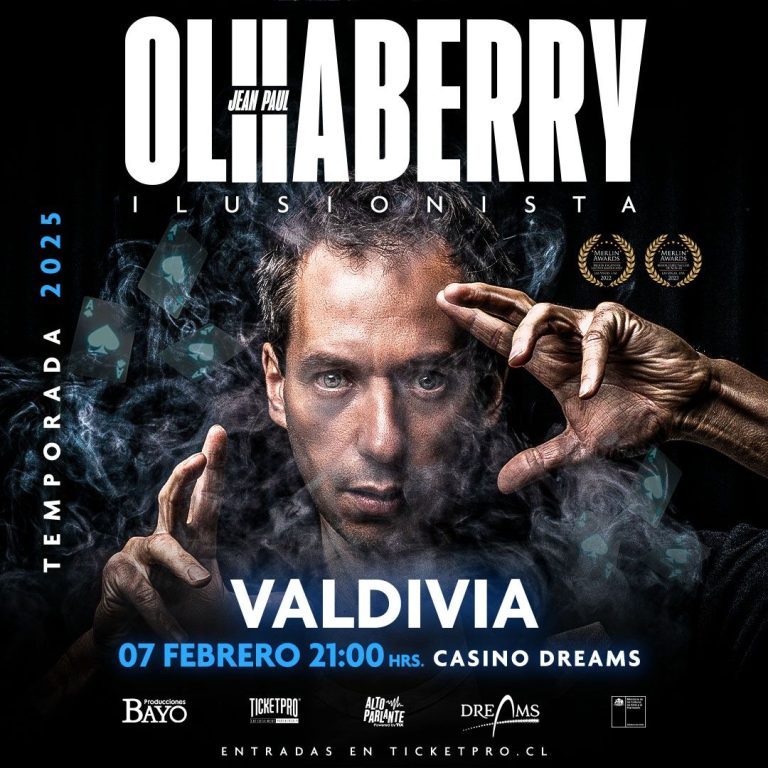 La magia regresa a Valdivia: Jean Paul Olhaberry presenta su vibrante show en el Casino Dreams