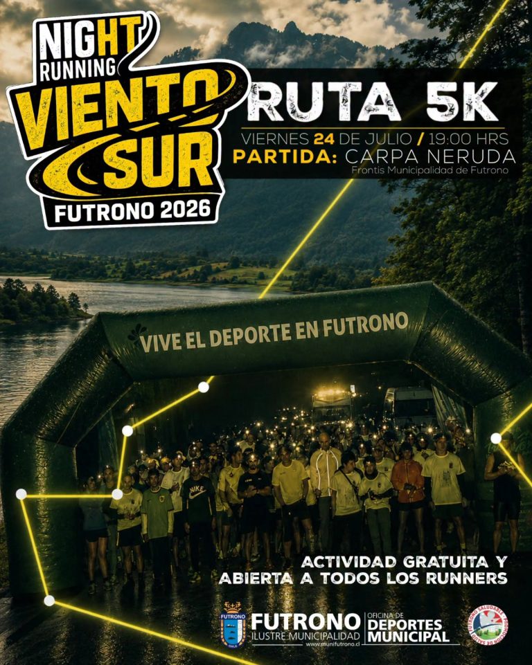 Night Running Viento Sur reunirá a Futrono este viernes