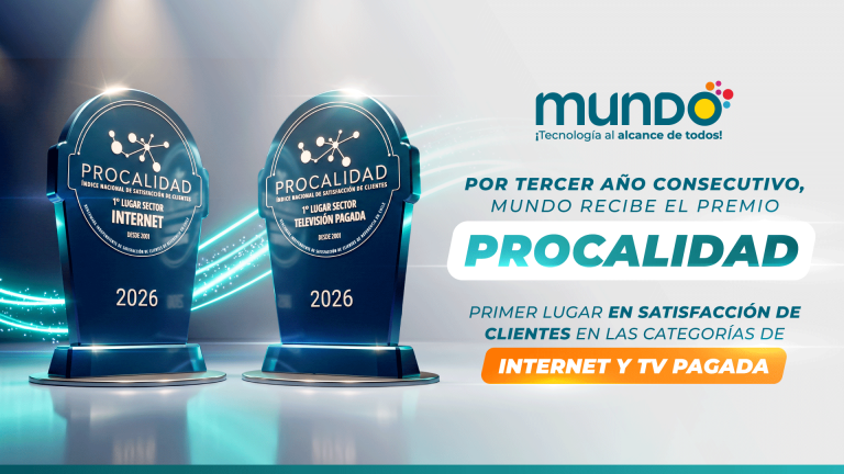 Por tercer año consecutivo: Mundo Telecomunicaciones obtiene el premio Procalidad en Internet Hogar y Televisión Pagada